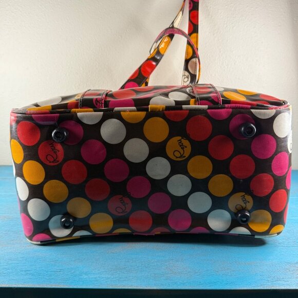 Roxy Carry On Weekend Overnight Bag Vintage Y2k Coated Vinyl - Picture 5 of 11